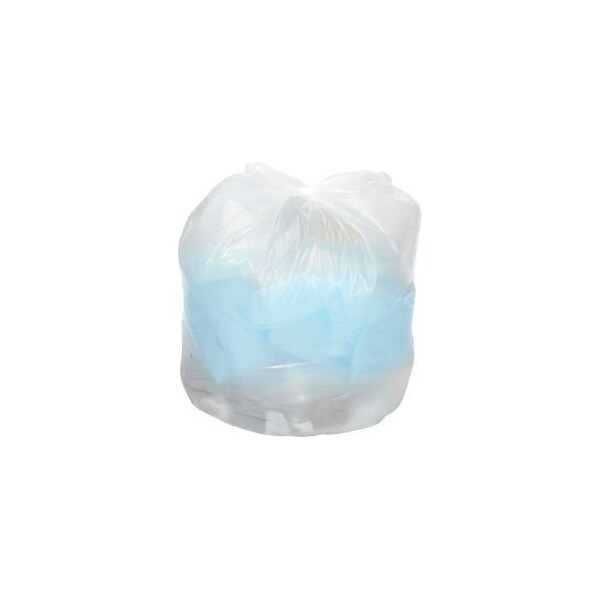 Napco Bag And Film GEC 153; Medium Duty White Trash Bags - 55 to 60 Gal, 0.7 Mil, 100 Bags/Case RST38587W - main